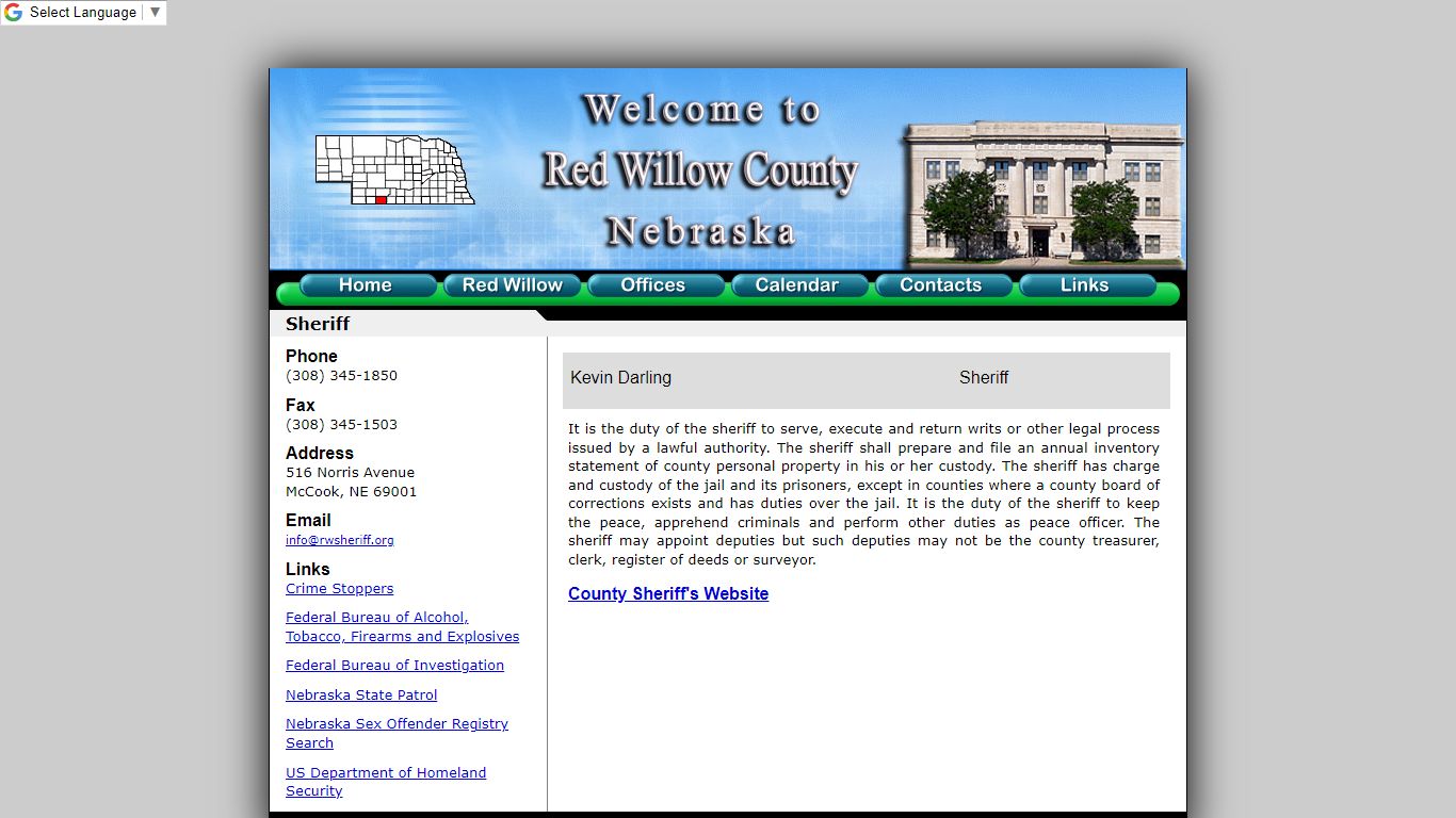 Red Willow County Sheriff